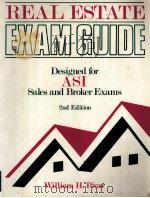 REAL ESTATE EXAM GUIDE 2AN EDITION   1989  PDF电子版封面  0884628191   