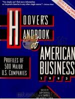 HOOVER'S ANDBOOK OF AMERICAN BUSINES 1993 EDITION   1992  PDF电子版封面  1878753037   