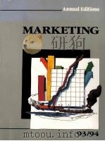 MARKETING 93/94 FIFTEENTH EDITION   1993  PDF电子版封面  1561342084   