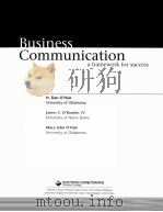 BUSINESS COMMUNICATION:A FRAMEWORK FOR SUCCESS   1999  PDF电子版封面  0324014155   