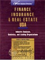 FINANCE INSURANCE REALESTATE USA   1993  PDF电子版封面  081038499X  ARSEN J.DARNAY 