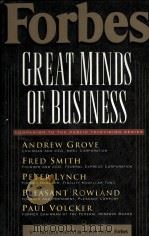 FORBES GREAT MINDS OF BUSINESS   1997  PDF电子版封面    FORBES INC 
