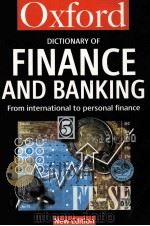 A DICTIONARY OF FINANCE AND BANKING SECOND EDITION   1997  PDF电子版封面  0192800671   