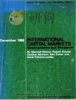 INTERNATIONAL CAPITAL MARKETS DECEMBER 1986（1986 PDF版）