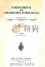 FORTSCHRITTE DER CHEMISCHEN FORSCHUNG BAND 1 1949-1950（ PDF版）