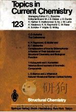 123 TOPICS IN  CURRENT CHEMISTRY STRUCTURAL CHEMISTRY（1984 PDF版）