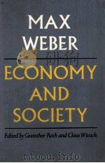 ECONOMY AND SOCIAL A NOUTLINE OF ONTERPRETIVE SOCIOLOGY（1963 PDF版）