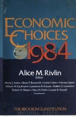 ECONOMIC CHOICES 1984   1984  PDF电子版封面  0815774877   