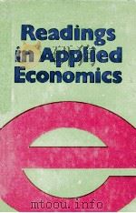 READINGS IN APPLIED ECONOMICS   1977  PDF电子版封面    H.M.MATHUR 