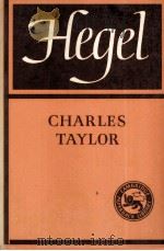 HEGEL CHARLES TAYLOR   1983  PDF电子版封面  0521291992   