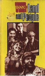 LAND AND PEOPLE   1982  PDF电子版封面     