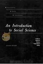 AN INTRODUCTION TO SOCIAL SCIENCE REVISED EDITION（1957 PDF版）