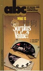 WHAT IS SURPLUS VALUE?   1986  PDF电子版封面     