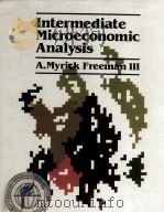 INTERMEDIATE MICROECONOMIC ANALYSIS   1983  PDF电子版封面  0060421851   