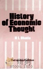 HISTORY OF ECONOMIC THOUGHT   1980  PDF电子版封面  0706909615  H.L.BHATIA 