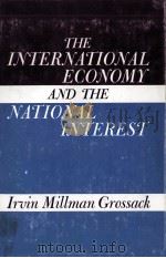 THE INTERNATIONAL ECONOMY AND THE NATIONAL INTEREST   1979  PDF电子版封面  0253367751   