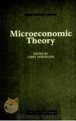 RECENT ECONOMIC THOUGHT MICROECONOMIC THEORY   1986  PDF电子版封面  0898381703   