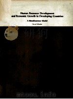 POVERTY AND THE DEVELOPMENT OF HUMAN RESOUR CES REG   1980  PDF电子版封面    DAVID WHEELER 