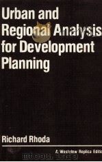 URBAN AND REGIONAL ANALYSIS FOR DEVELOPMENT PLANNING（1982 PDF版）