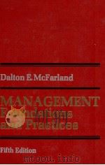 MANAGRMENT FOUNDATIONS AND PRACTICES FIFTH EDITION（1979 PDF版）