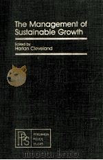 THE MANAGEMENT OF SUSTAINABLE GROETH（1981 PDF版）