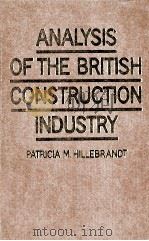 ANALYSIS OF THE BRITISH CONSTRUCTION INDUSTRY（1984 PDF版）