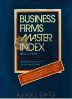 BUSINESS FIRMS MASTER INDEX   1985  PDF电子版封面  0810320770  DONNA WOOD 