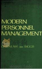 MODERN PERSONNEL MANAGEMENT   1979  PDF电子版封面  0721642594   