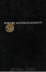 MODERN SALESMANAGEMENT   1978  PDF电子版封面  0405111851   