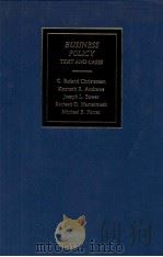 BUSINESS POLICY TEXT AND CASES（1982 PDF版）