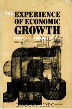 THE EXOERIENCE OF ECONOMIC GROWTH CASE STUDIES IN ECONOMIC HISTORY（1963 PDF版）