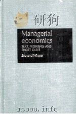 MANAGERIAL ECONOMICS TEXT PROBLEMS AND SHORT CASES FIFTH EDITION（1979 PDF版）