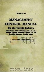 MANAGEMENT CONTROL MANUAL FOR THE TEXTILE INDUSTRY（1964 PDF版）