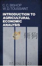 INTRODUCTION TO AGRICULTURAL ECONOMIC ANALYSIS（1958 PDF版）