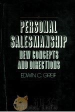 PERSONAL SALESMANSHIP NEW CONCEPTS AND DIRECTIONS（1973 PDF版）