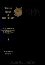 WARREN'S FORMS OF AGREEMENTS BUSINESS FORMS VOLUME3（1983 PDF版）