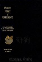 WARREN'S FORMS OF AGREEMENTS BUSINESS FORMS VOLUME A1   1983  PDF电子版封面     