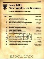 FROM 1980 NEW WORLDS FOR BUSINESS   1974  PDF电子版封面     