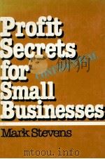 PROFIT SECRETS FOR SMALL BUSINESSES（1983 PDF版）