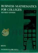 BUSINESS MATHEMATICS FOR COLLEGES REVISED EDITION（1971 PDF版）