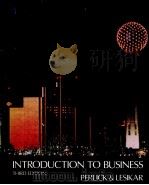 INTRODUCTION TO BUSINSS THIRD EDITION   1979  PDF电子版封面  0256020868   