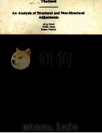 THAILAND AN ANALYSIS OF ATRUCTURA LAND NON STRUCTURAL ADJUSTMENTS   1982  PDF电子版封面    ARNE DRUD 