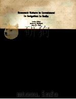 ECONOMIC RETURE TO INVESTMENT IN IRRIGATION IN INDIA   1982  PDF电子版封面    LESLIE ABBIE 