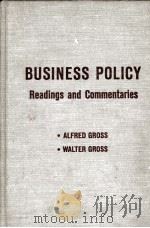 BUSINESS POLICY READING AND COMMENTARIES（1967 PDF版）