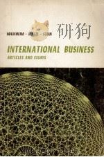 INTERNATIONAL BUSINESS:ARTICLES AND ESSAYS   1963  PDF电子版封面     