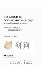 RESEARCH IN ECONOMIC HISTORY VOLUME 1（1976 PDF版）