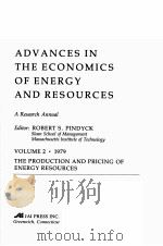ADVANCES IN THE ECONOMICS OF ENERGY AND RESOURCES VOLUME 2（1979 PDF版）
