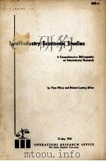 INTERINDUSTRY ECONOMIC STUDIES   1955  PDF电子版封面     