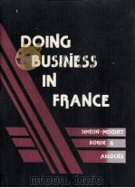 DOING BUSINESS IN FRANCE VOLUME 2   1983  PDF电子版封面     