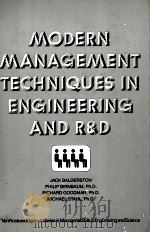 MODERN MANAGEMENT TECHNIQUES IN ENGINEERING AND R&D（1984 PDF版）